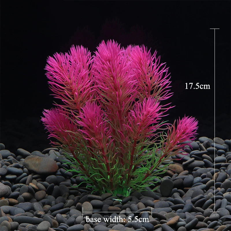 Aquarium Decorations Grass Artificial Underwater Plants Plastic Water Weeds Ornament Fish Tank Accessories Decoration