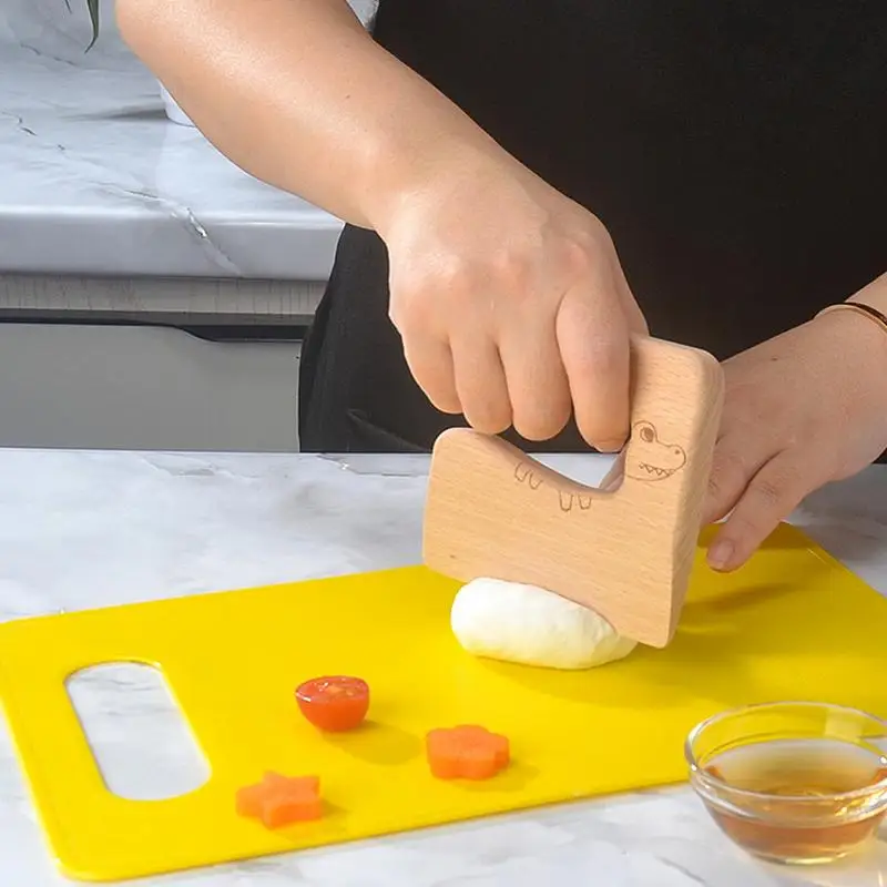 19PCS Montessori Kitchen Tools For Toddlers-Kids Cooking Sets Safe For Real Cooking Toddler Crinkle Cutter Kids Cutting Board 3