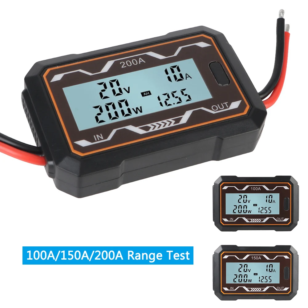 DC Power Analyzer Watt Meter LCD Backlight 0-60V