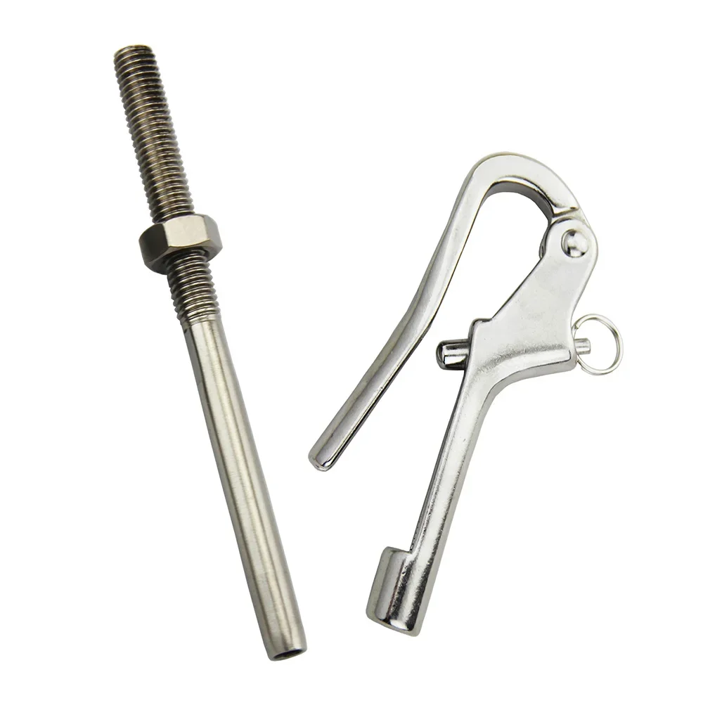 3 / 4 / 5 inch Openable Pelican Hooks Shackle 316 Stainless Steel Quick Release Hand Rail Guardrails