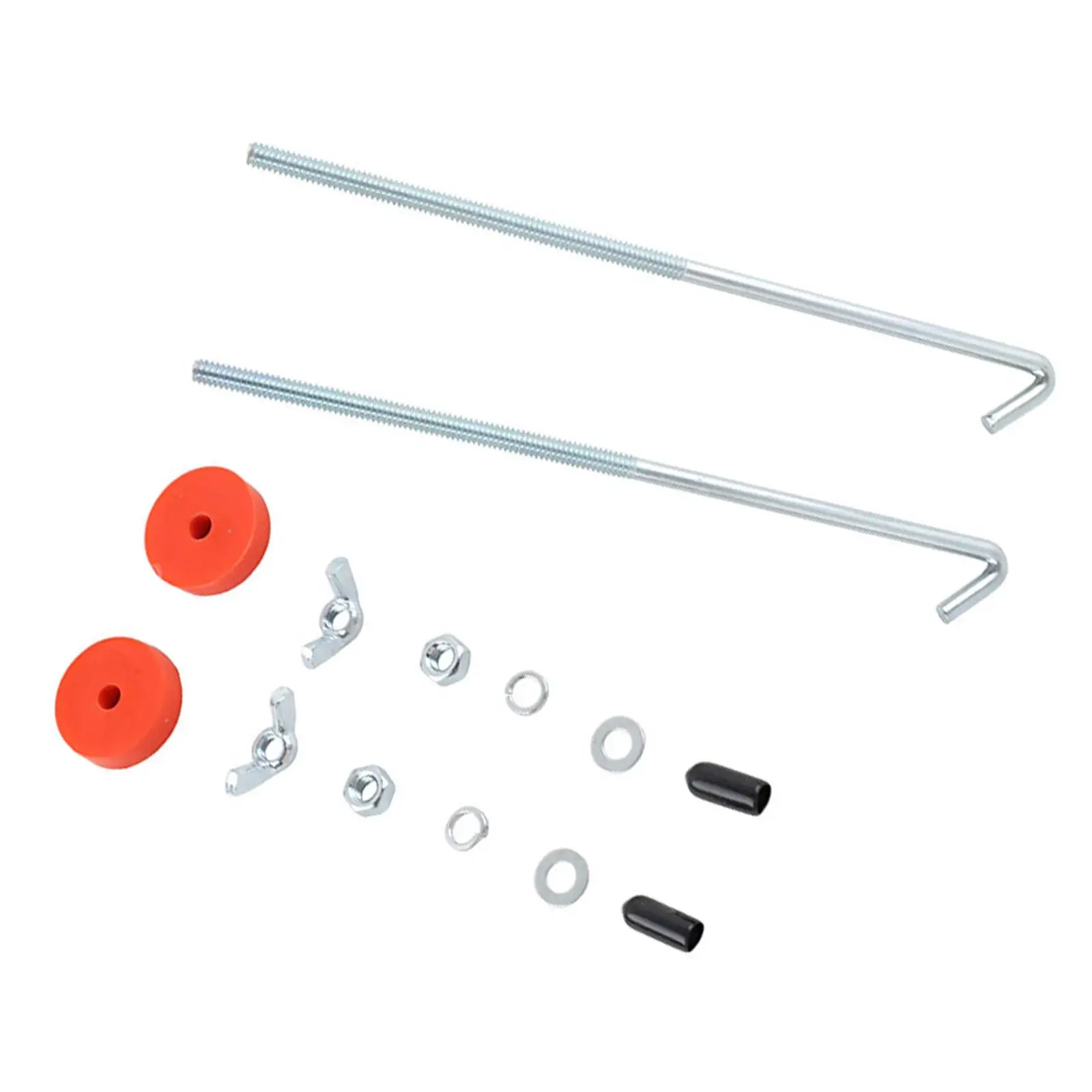 Battery tie down bracket Universal Fixing Bracket SUV Truck Mount Holder Car Battery Hold Down J Bolts Battery Tray Hold Down Bolts Fixing Holder