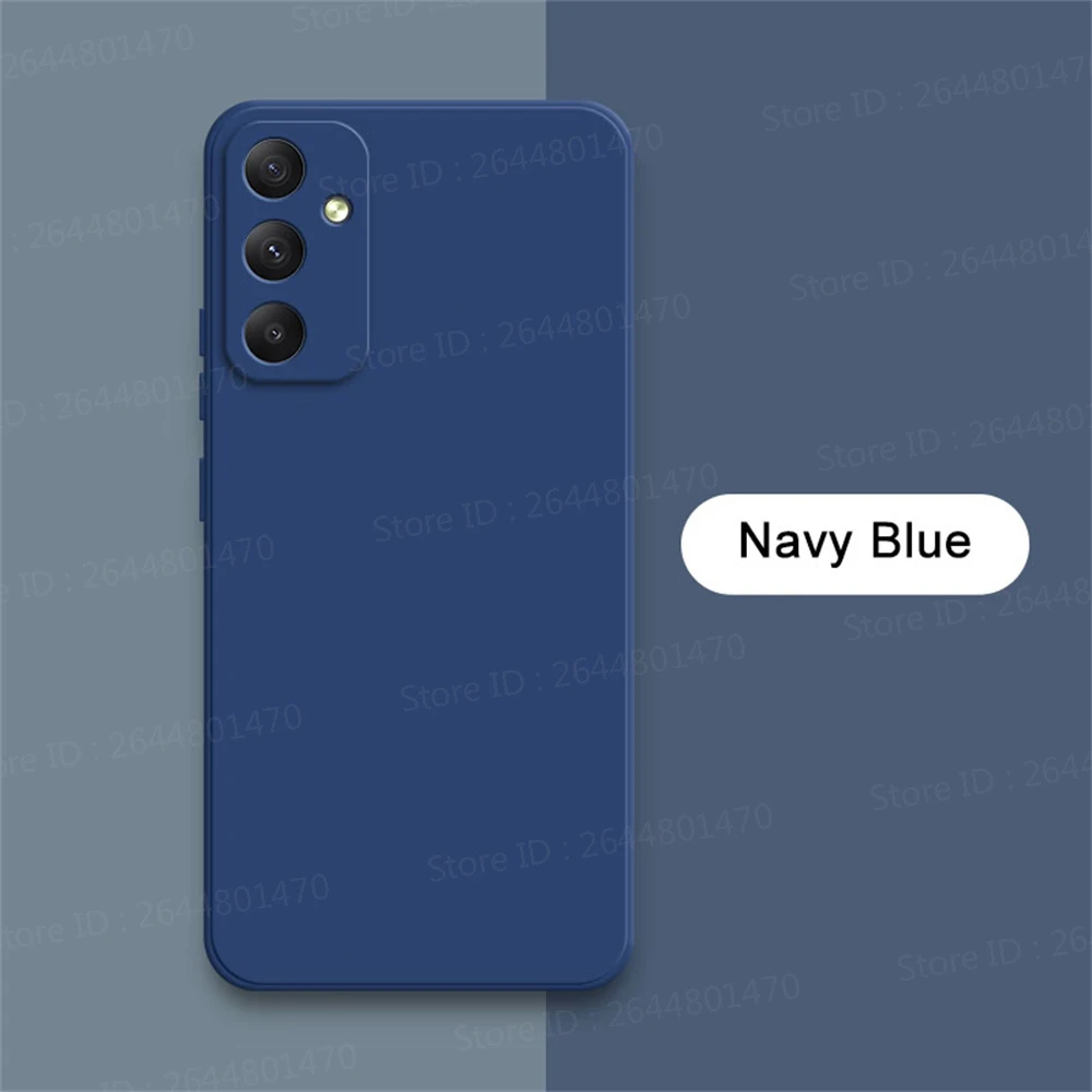 Square Liquid Silicone Shockproof Phone Case - Protective Soft Back Cover
