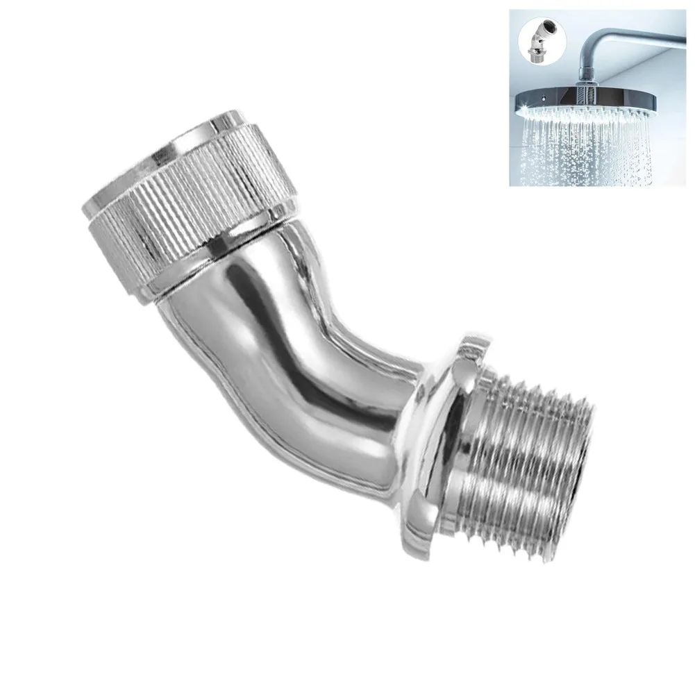 

Shower Elbow Adapter Brass Shower Connector For Shower Head 45°Angle G1/2 Male To Female Shower Head Home Bathroom Fixtures