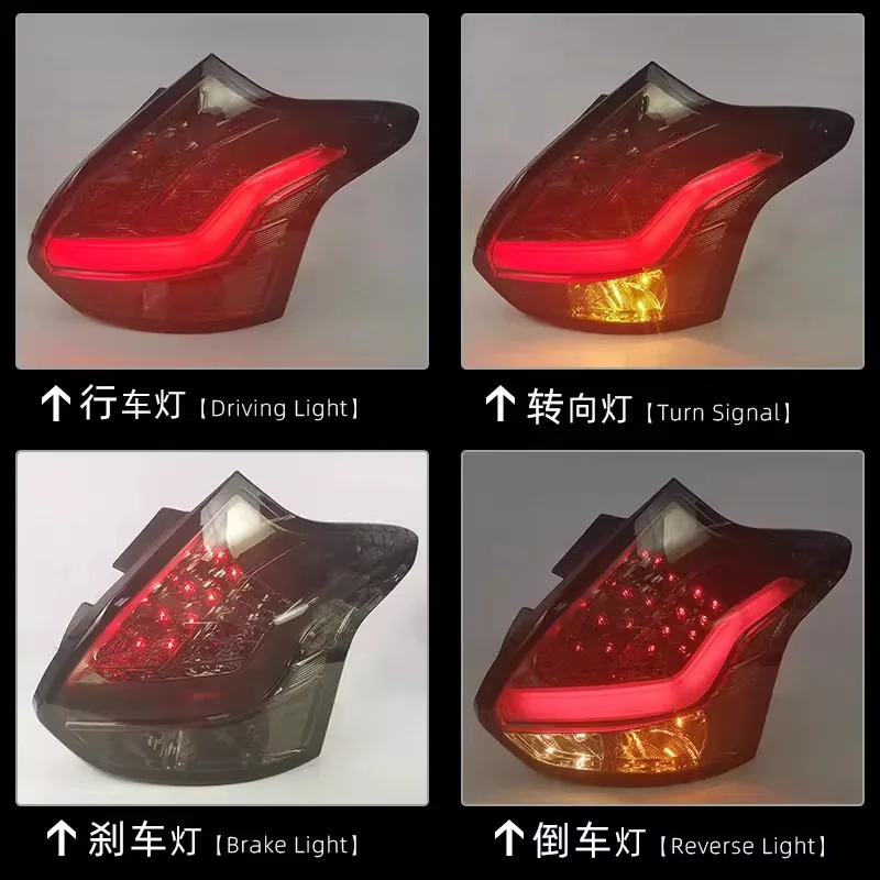 

For Ford Focus Puckerback 2012-2015 Focus Car Accessories Rear Tail Light Reversing Brake Lamp Turn Signal Auto Parts Taillight