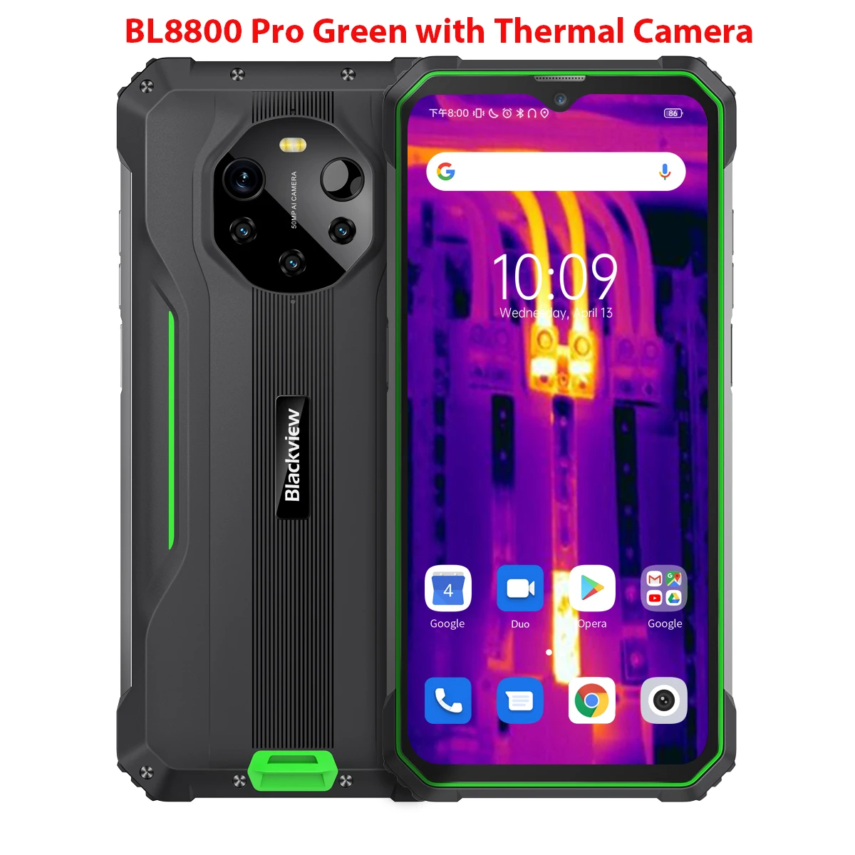 Blackview BL8800 Pro 熱画像カメラ FLIR 電話、5G 頑丈な