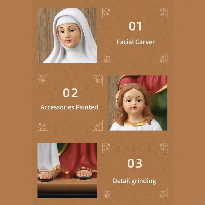 European Character Ornaments Mother and Child Resins Craft Figurine Miniature