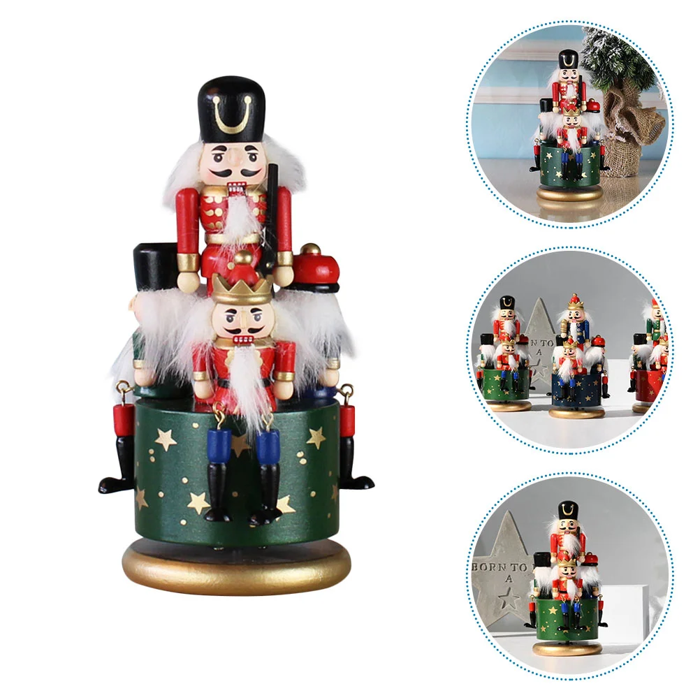 

European Style Hand Painted Retro Decor Desktop Adorns Craft Nutcracker Ornament Christmas Decorations