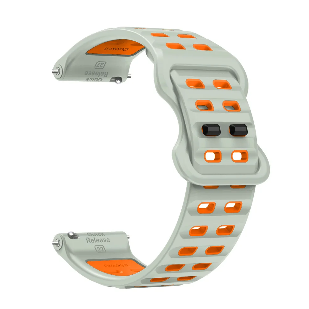 Premium 22mm Silicone Ocean Blue Watch Strap Replacement Wristband