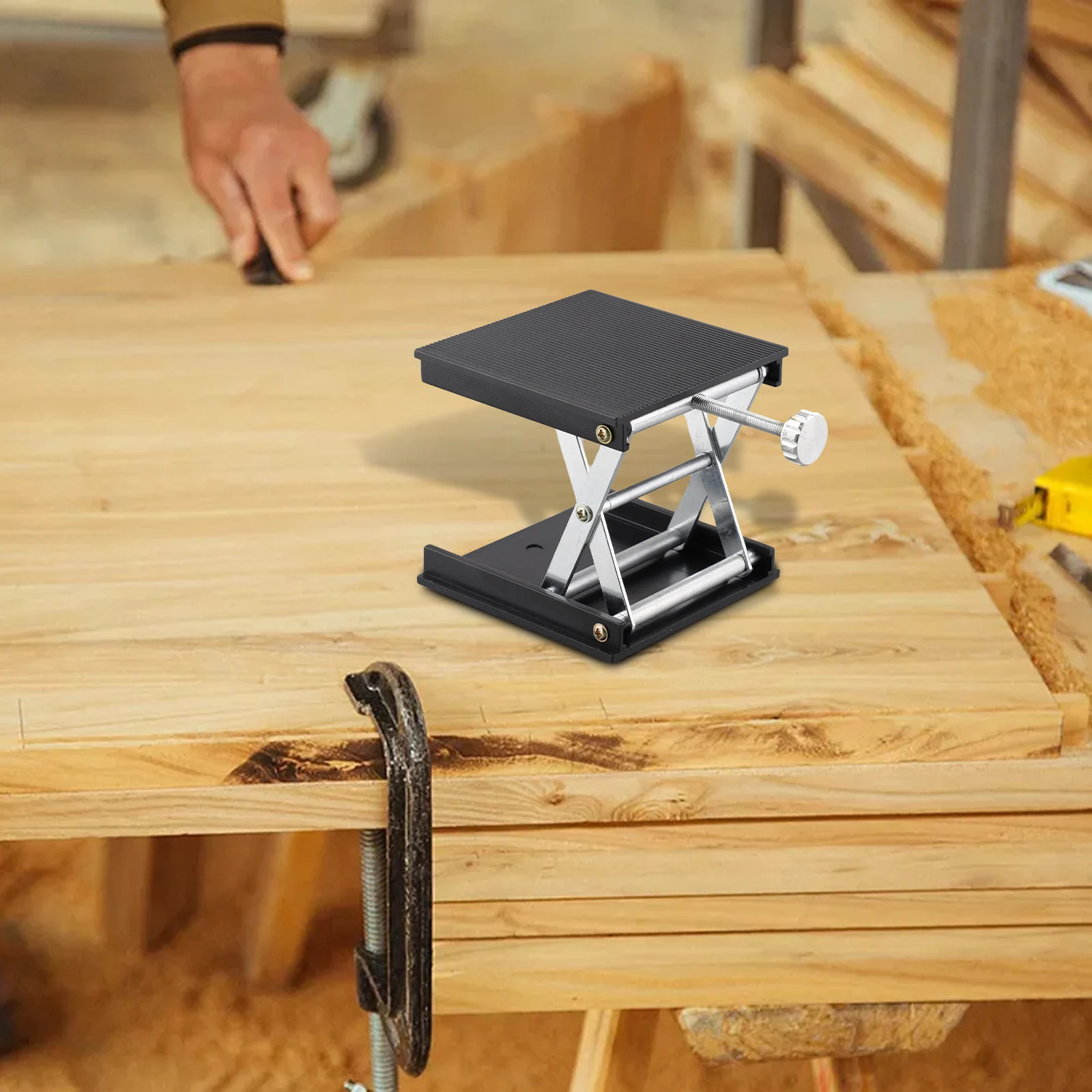 Plastic Lift Table Woodworking Carving Lift Table Level Bracket Tool 1pcs Woodworking Lift Table