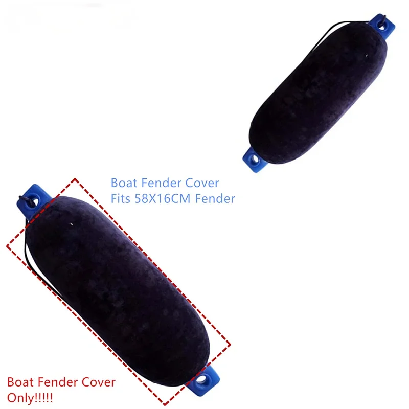160mm x 580mm /6.5인치 x 23인치(G2)펜더용 센터 로프 튜브 스타일용 프리미엄 펜더 커버 보트 펜더 커버