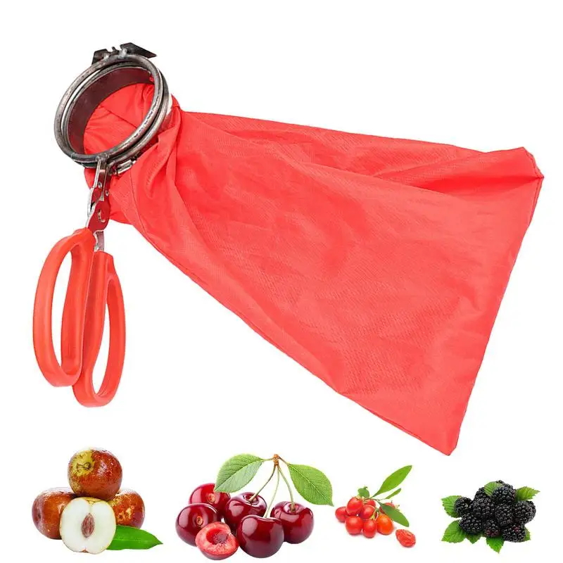 

Garden Basket Fruit Picker Non Slip Carbon Steel Pepper Grabber With Rubber Handle Portable Fruit Catcher Tool For Dates Loquats