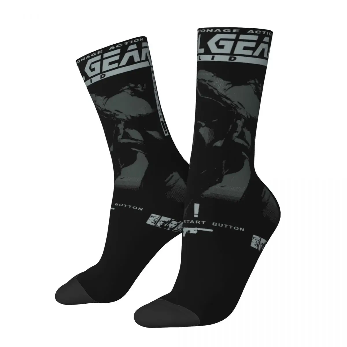 Cool Donna Uomo Mgs1 Solid Snake Game Socks Metal Gear Product Soft Socks Cotton Best Gifts