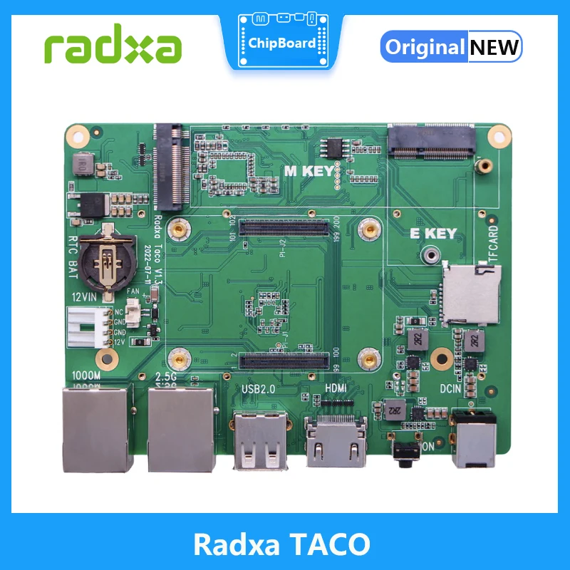 Supporto Per Battiscopa Sviluppato Da Taco Radxa Per Raspberry Pi Cm4 Per Fornire Una Soluzione Nas/Router