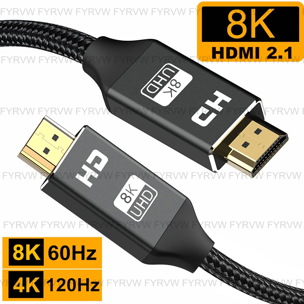 Cavo Hdmi 8K Cavo Hdmi2.1 8K @ 60Hz 4K @ 120Hz Earc Hdr 8K Cavo Splitter Hdmi Cavo Audio Video Cavo Interruttore Hdmi Per Ps5 Tv Box