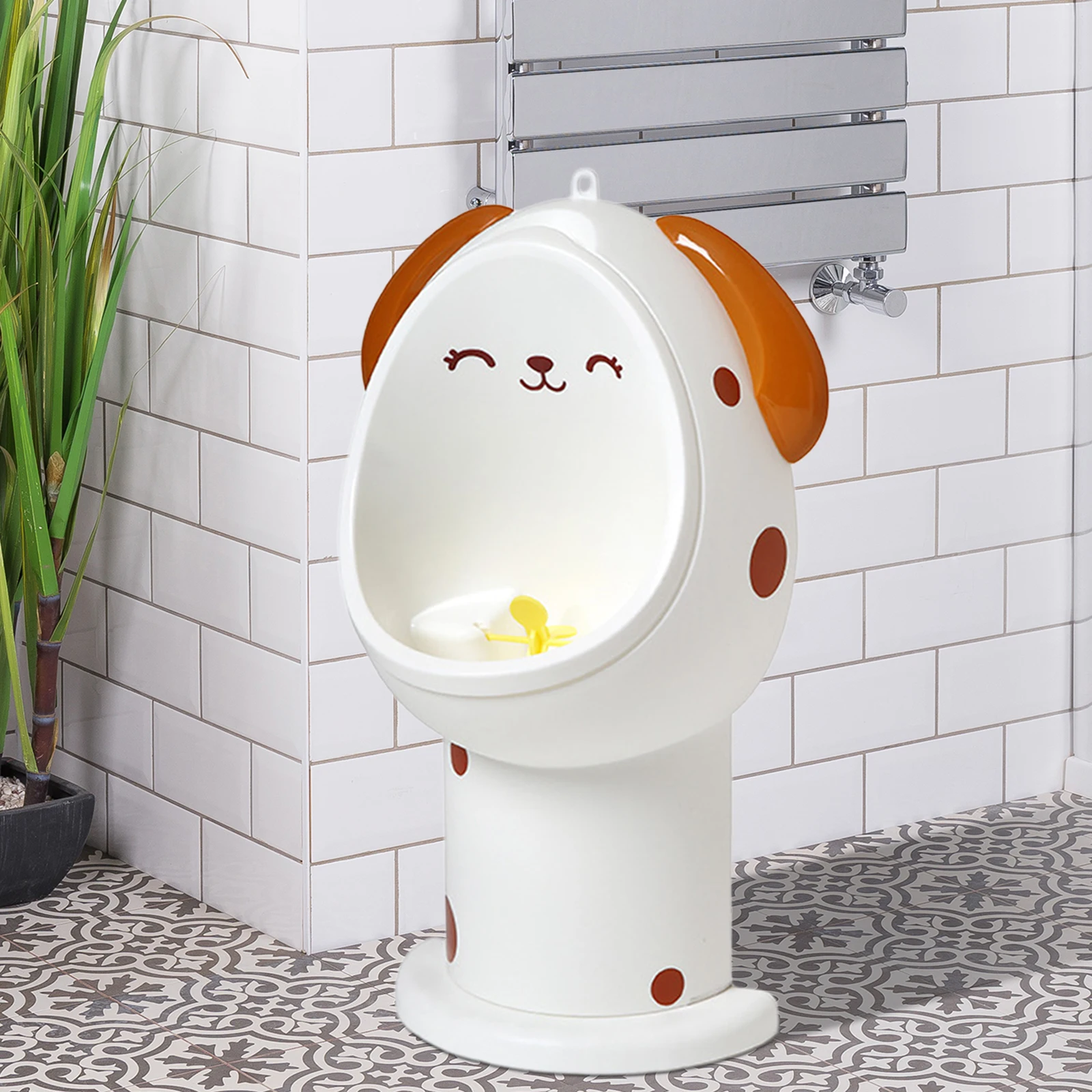 Cute Animal Wall Mounted Toddler Pee Children Trainer Potty Urinal Toilet Boy Standing Urinal Split Designed Removable Bowl 3