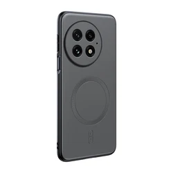 Magnetic Leather Shield Phone Case - High Quality Anti - Fingerprint Non - Slip Design - OnePlus 13 (GRAY)