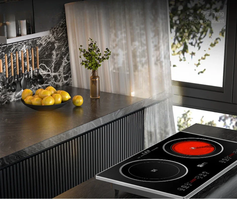 110V/220V Commercial Induction Stove Electric Stove Integrated Embedded Cooktop Induction High Power Cooktop
