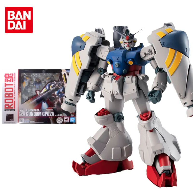 

Bandai Genuine Gundam Anime Figure Robot Spirits RX-78 GP02A ANIME Collection Gunpla Anime Action Figure Toys for Children