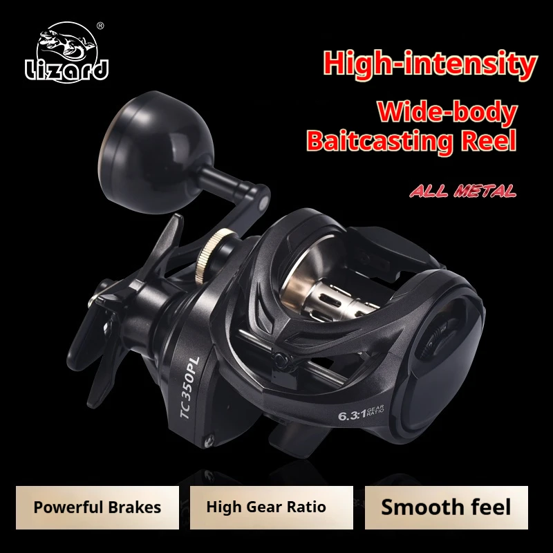 Moulinet baitcasting mer Lizard grande capacité métal pour pêche au leurre surfcasting offshore
