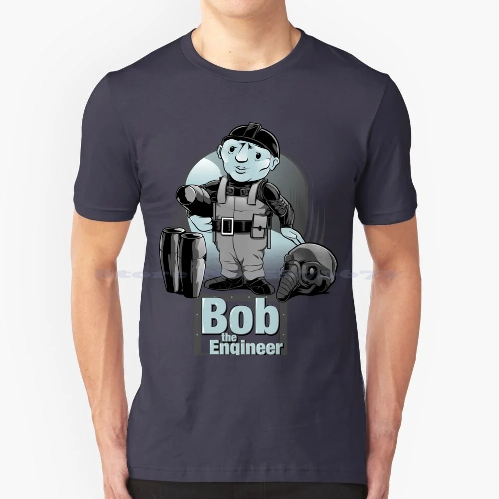 Bob The Engineer T Shirt 100% Cotone Tee Prometheus Bob The Builder Mashup Mashedpatate Pop Culture Engineer Egg Alien Movie