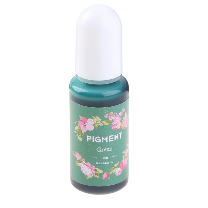 13 Colors Epoxy UV Resin Coloring Dye Liquid Epoxy Pigment Resin Colorant Fading Resistance 10ml Translucent for Art