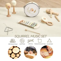 Musical Instruments Montessori Music Baby 0 12 Months Toys Drum Xylophone Kids Early Educational Wooden Instruments Baby Toys 2