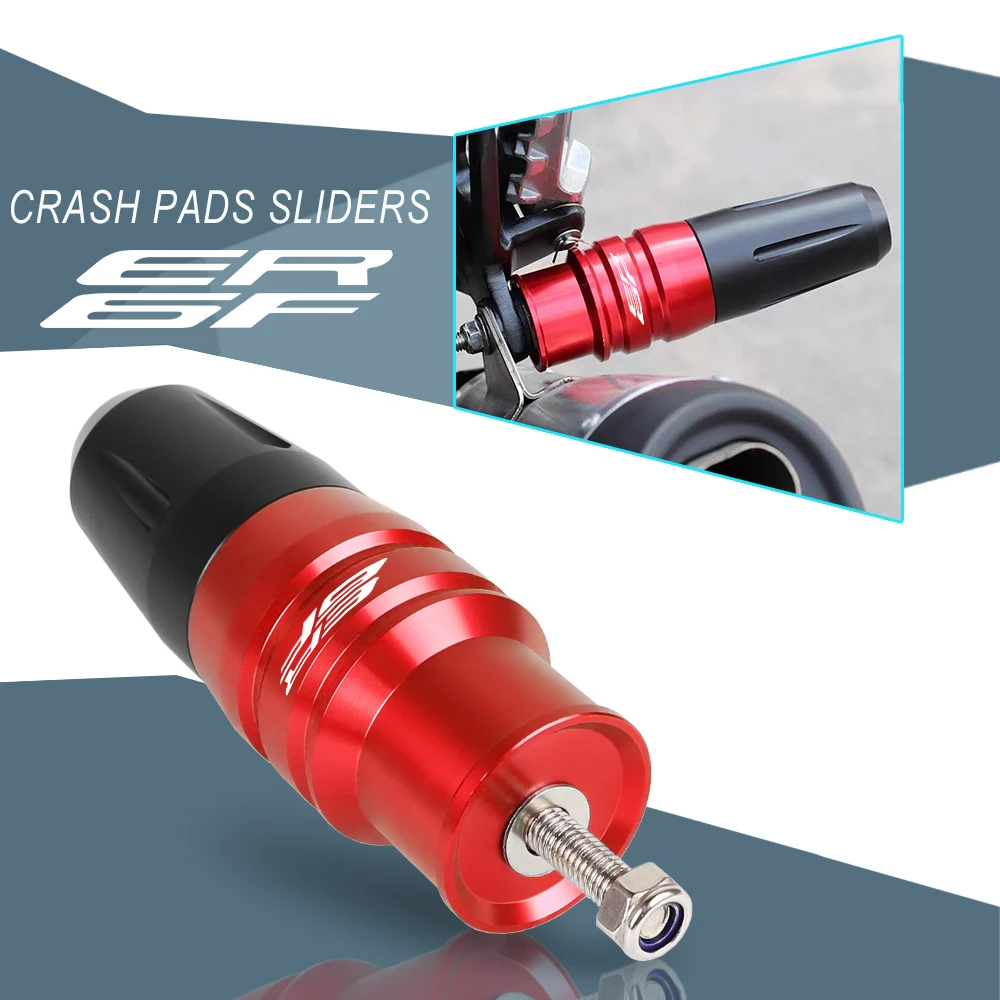 

For KAWASAKI ER-6F ER6F ER 6F Moto CNC accessoriesFrame Crash Bar Engine Case Sliders Crash Pads Exhaust Sliders Crash Protector