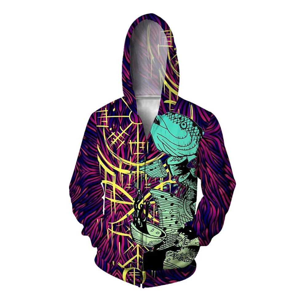 thumbnail image 1 of Sudadera con capucha de otoño para hombre Sudadera con estampado de ballena de moda para hombre Sudadera con capucha moderna y versátil Ropa Y2K Sudadera con capucha con cremallera, 1 of 5