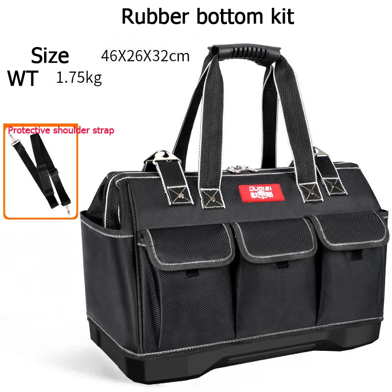 tool chest Tool Bag Thickened Fabric Electrician Bag 1680D Oxford Waterproof Wear-Resistant Strong Anti-Fall Storage Toolkit best rolling tool box Tool Storage Items
