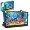 Fish Tank Building Kit with Lights, MOC Marine Aquarium Marine Animal Building Blocks Toys for Kids 6+, Bricks Toys Gifts 1