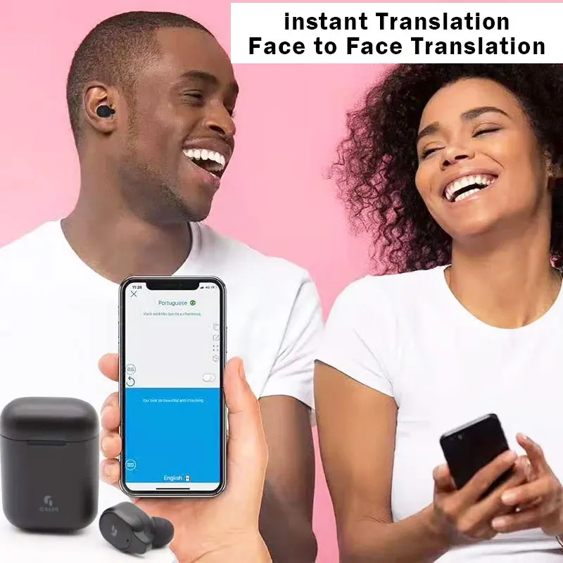 NEW Peiko S Translation Headphones 50+ Languages instant Translate Smart Voice Translator Wireless Bluetooth Translator Earphone