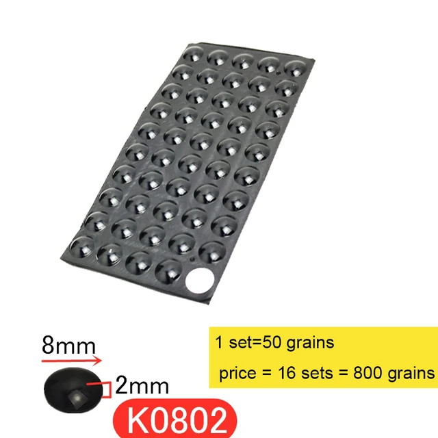 1Set Wall Stickers Self Adhesive Buffer Bumper Toilets Drawer Door Cabinets Anti Collision Rubber Non Slip Silicone Feet Pad K0802 x 800 grains