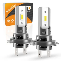 DRIVEVISION 2Pcs H7 H7 LED Headlight Bulb Mini Wireless 60W 20000LM 6500K CSP for Car Headlamp Auto Diode Lamps H7 Turbo Led 12V