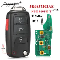 315เมกะเฮิร์ตซ์5K 0837202 AE/A/R กุญแจรีโมทสําหรับ VW Jetta CADDY EOS GTI Golf Passat Tiguan Touran Beetle Transporter Multivan Caravelle