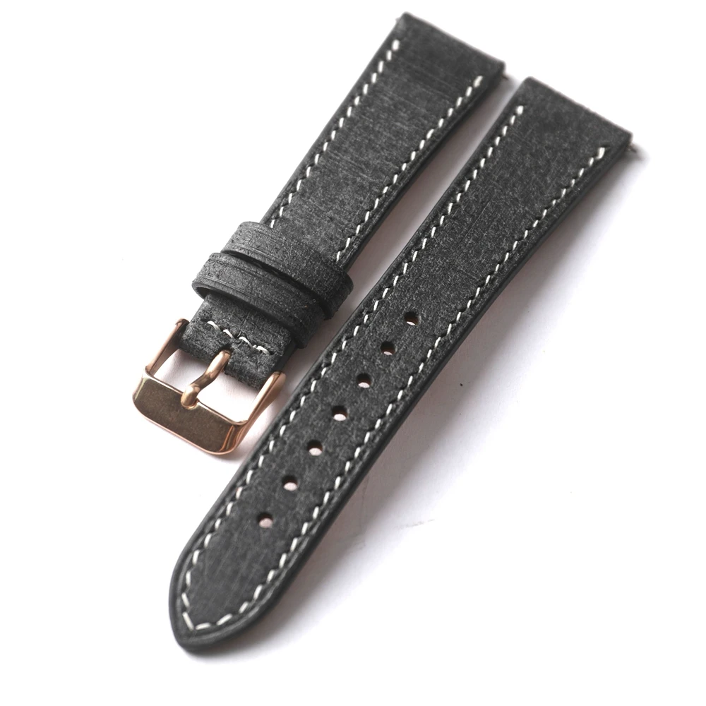 Handmade Vintage Style Genuine Leather Strap - High Quality Italian Cowhide with Quick Release