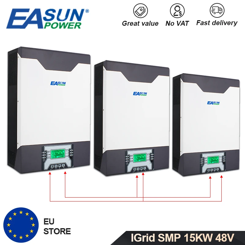 15kW SolarHybridWechsel richter 3phasig 380 VDC 80A MPT Parallel wechsel richter 48V VAC V