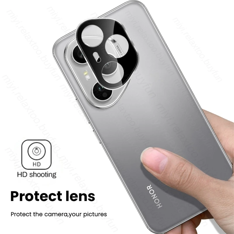 Black 3D HD Tempered Glass Curved Camera Lens Protector