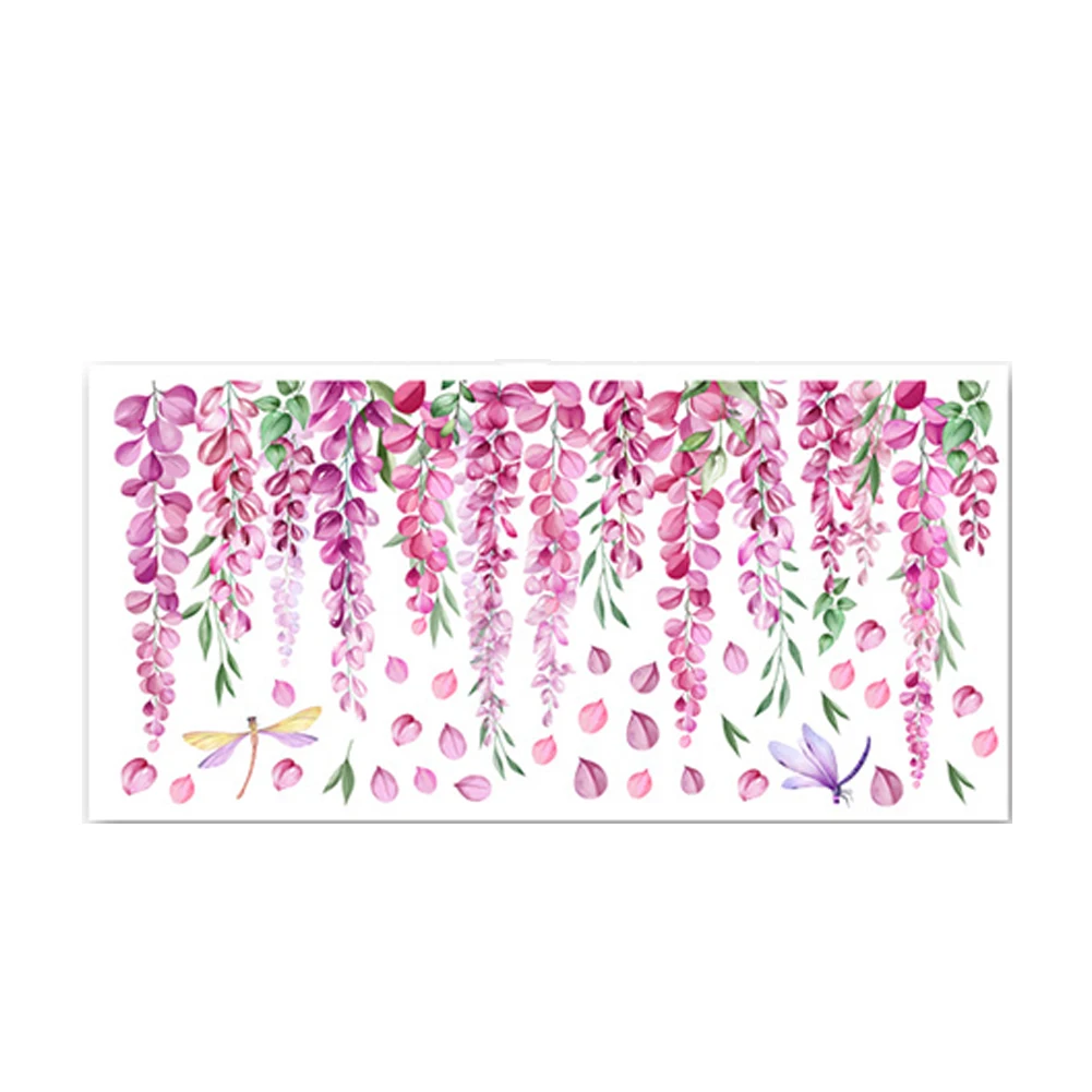 

Feature Decorative Wall Sticker Violet Vine Release Paper Product Name Furniture Surface Decorative Living Room