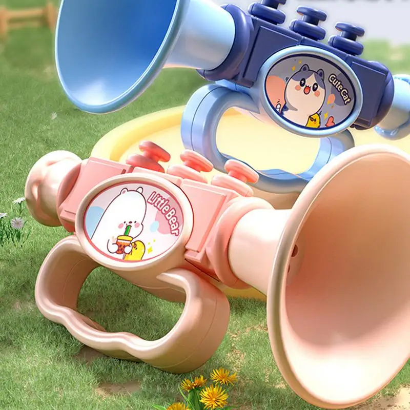 Trumpet Toy Cute Mini Trumpet Cartoon Clarinet Kids Music Instruments Blow Horn & Noise Makers For New Year Parties Kids Events