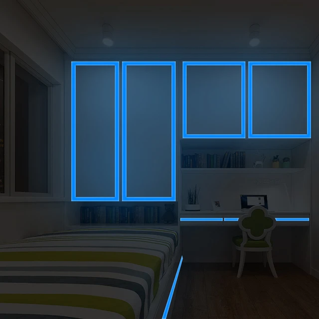 2M Luminous Tape Green Blue Self-adhesive Tape Glow In Dark Safety Warning Security Stage Home Decoration Tapes 2