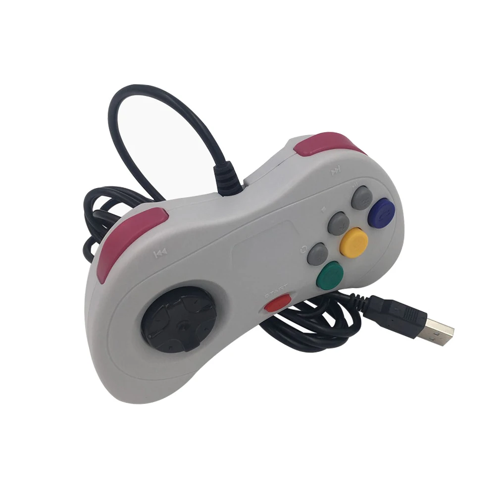 ο USB   е 6 ư  Ʈѷ JoyPad Joystick For Sega for Saturn ý Ÿ Mac  PC 