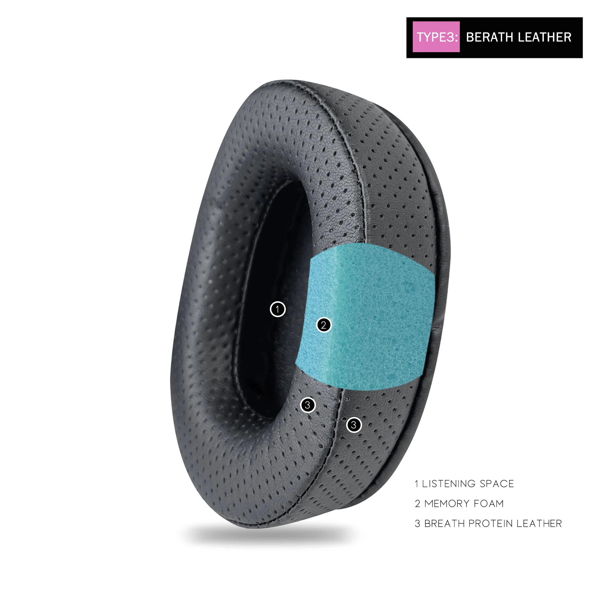 Oncepink-필립스 TAPH805BK 헤드폰용 교체용 이어 패드, 두꺼운 쿠션 벨루어 이어컵 귀마개 이어 커버