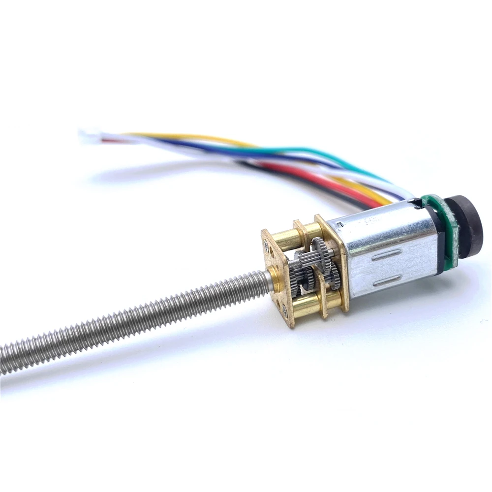 Motor da Engrenagem 3v 6v 12v 15 15 1000rpm da C.c. do Codificador do Eixo Rosqueado Velocidade Faça Você Mesmo Modelo N20 m4 55 mm Pequeno Motor Elétrico da Máquina