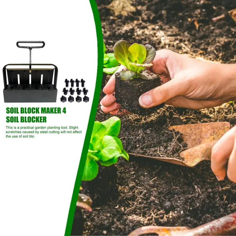 

Soil Blocking Tray 2 Inch Soil Cube Maker Hand-Held Garden Blocking Tools Soil Blocks For Plant Starting For Garden And Outdoor