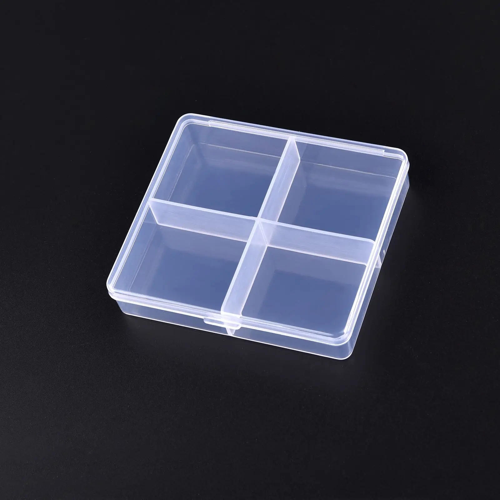 Clear Plastic Storage Box for Jewelry, Beads, and Small Accessories Organizer