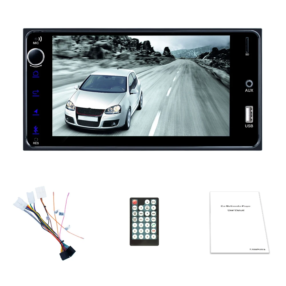 

Автомагнитола 2 Din, 7 дюймов, Android, мультимедиа, Bluetooth, Wi-Fi, стерео, FM, MP5, радио Mirror Link, FM для Toyota