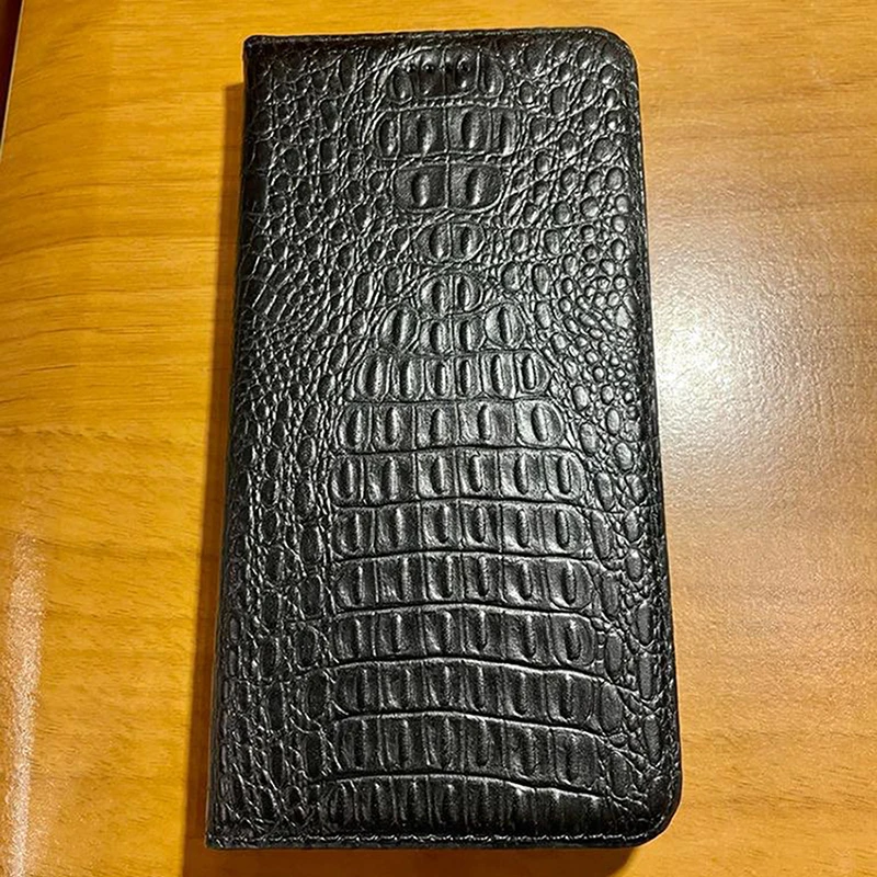 Étui à rabat agnétique en cuir pour Google Pixel 10/10 Pro, effet peau rétro (noir