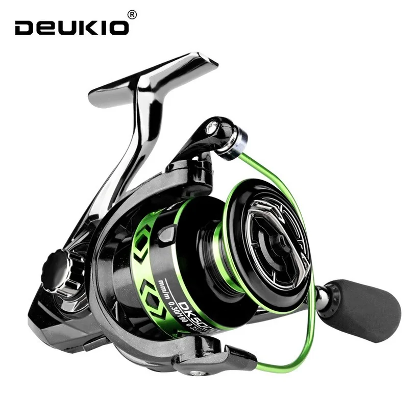 

DEUKIO Fishing Reel 2000-7000 Series Metal Lure Spinning Wheel Max Drag 12kg Outdoor Freshwater River Seawater Throwing Reels