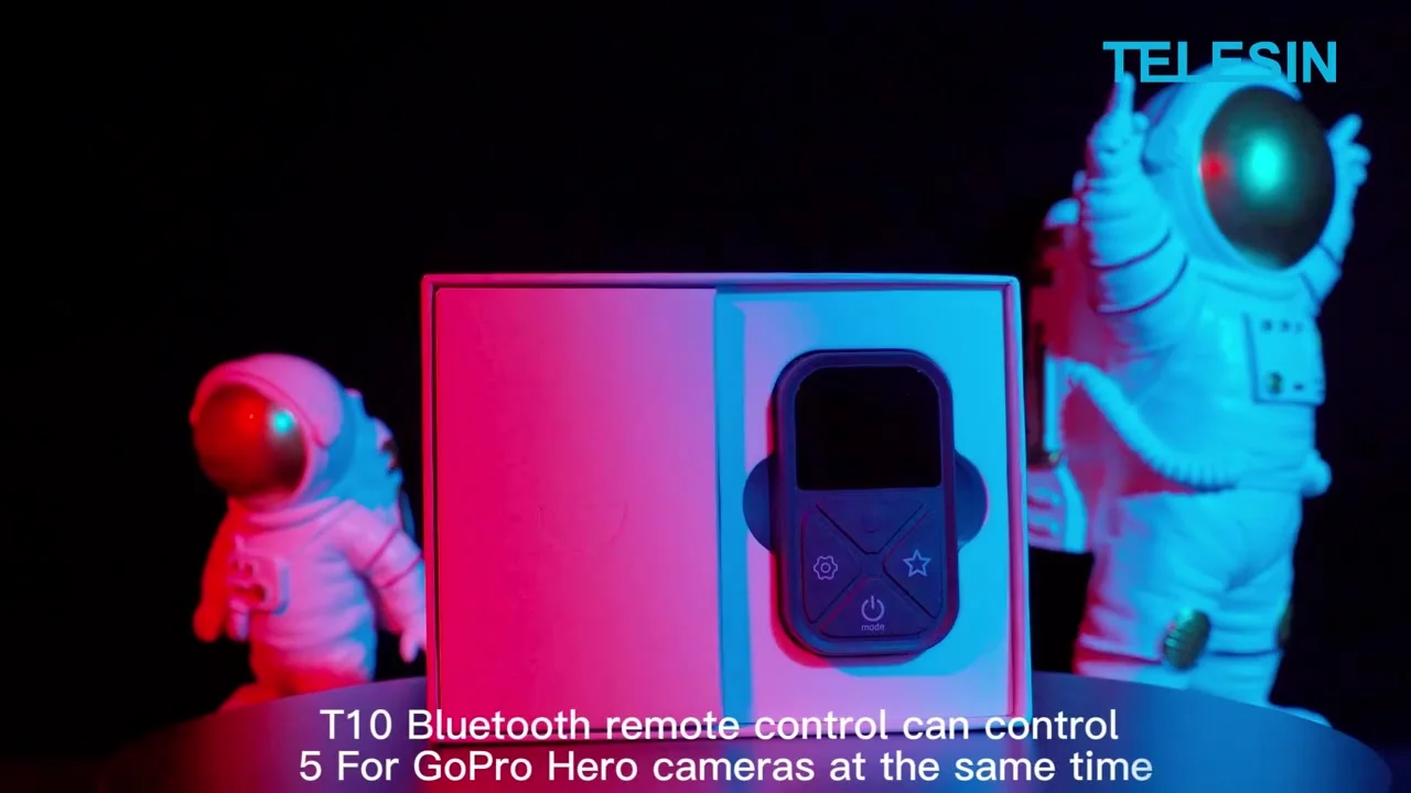Bluetooth Telecomando per GoPro Hero 13/12/11 Insta360 X5/X4/X3/Ace Pro 2/Ace Pro/GO3S/GO3/IOS/Android, HOVCEH Senza Fili Telecomando per con Cinturino da Polso e Cavo di Ricarica USB