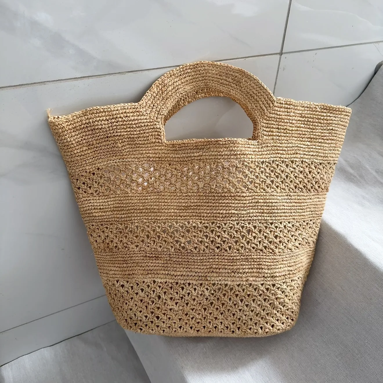 New Summer Bags For Women Luxury Designer Handbag Purse 2025 New To Weave Large Capacity Shoulder Straw Beach Tote bag